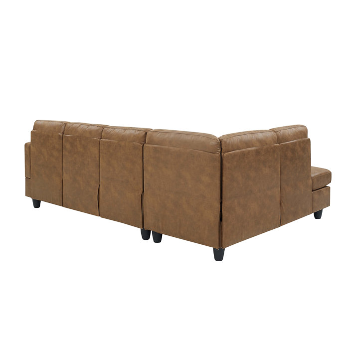 Trent Austin Design® Mouzon 2 Piece Faux Leather Sectional & Reviews